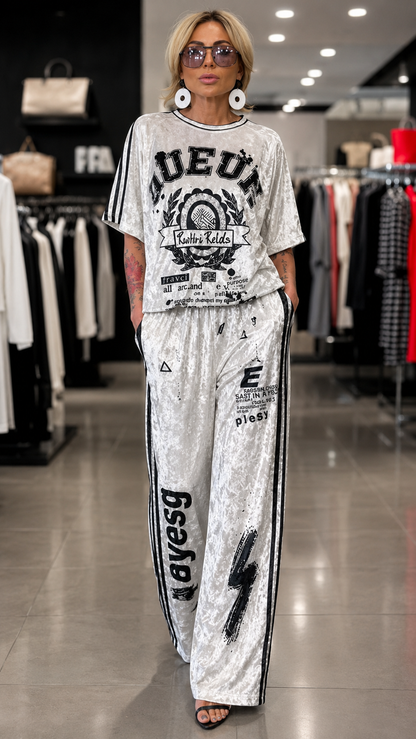 Luxe Velvet Graphic Lounge Set