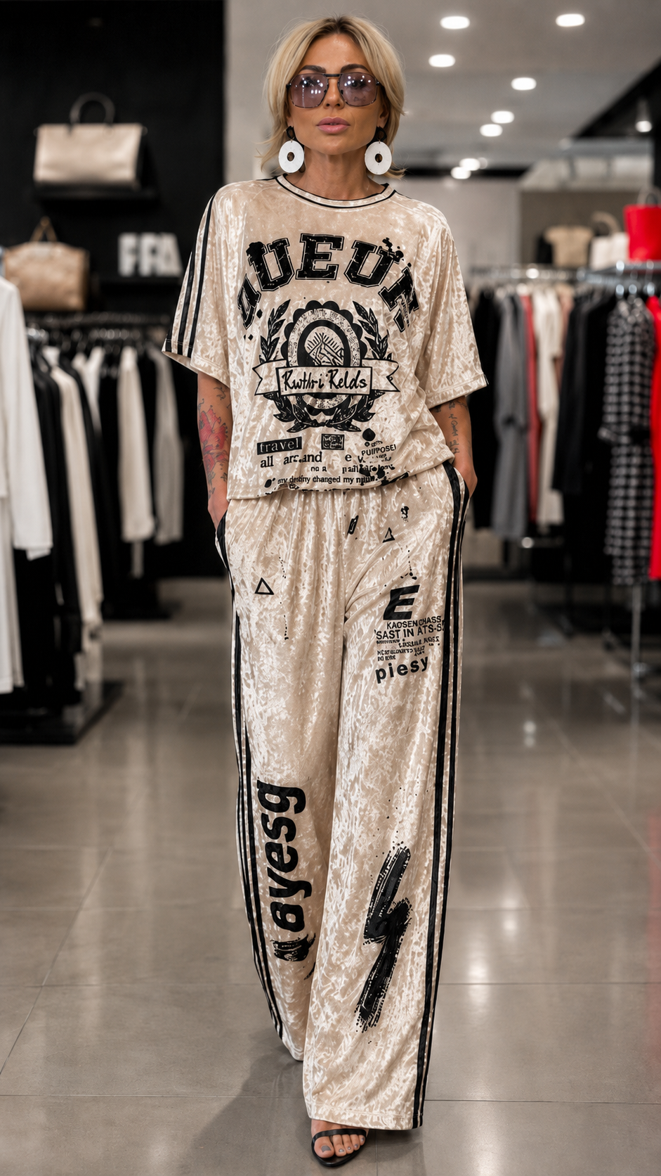 Luxe Velvet Graphic Lounge Set