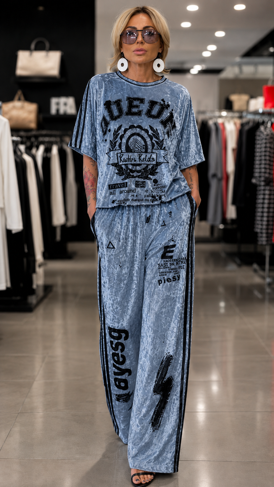 Luxe Velvet Graphic Lounge Set