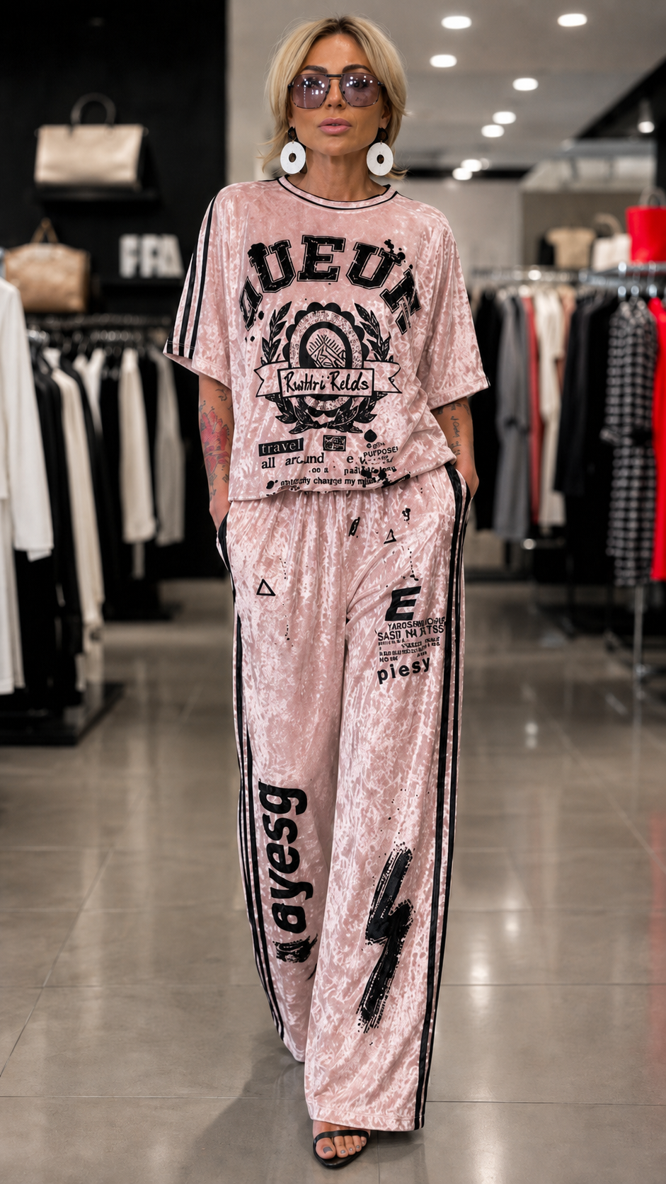 Luxe Velvet Graphic Lounge Set