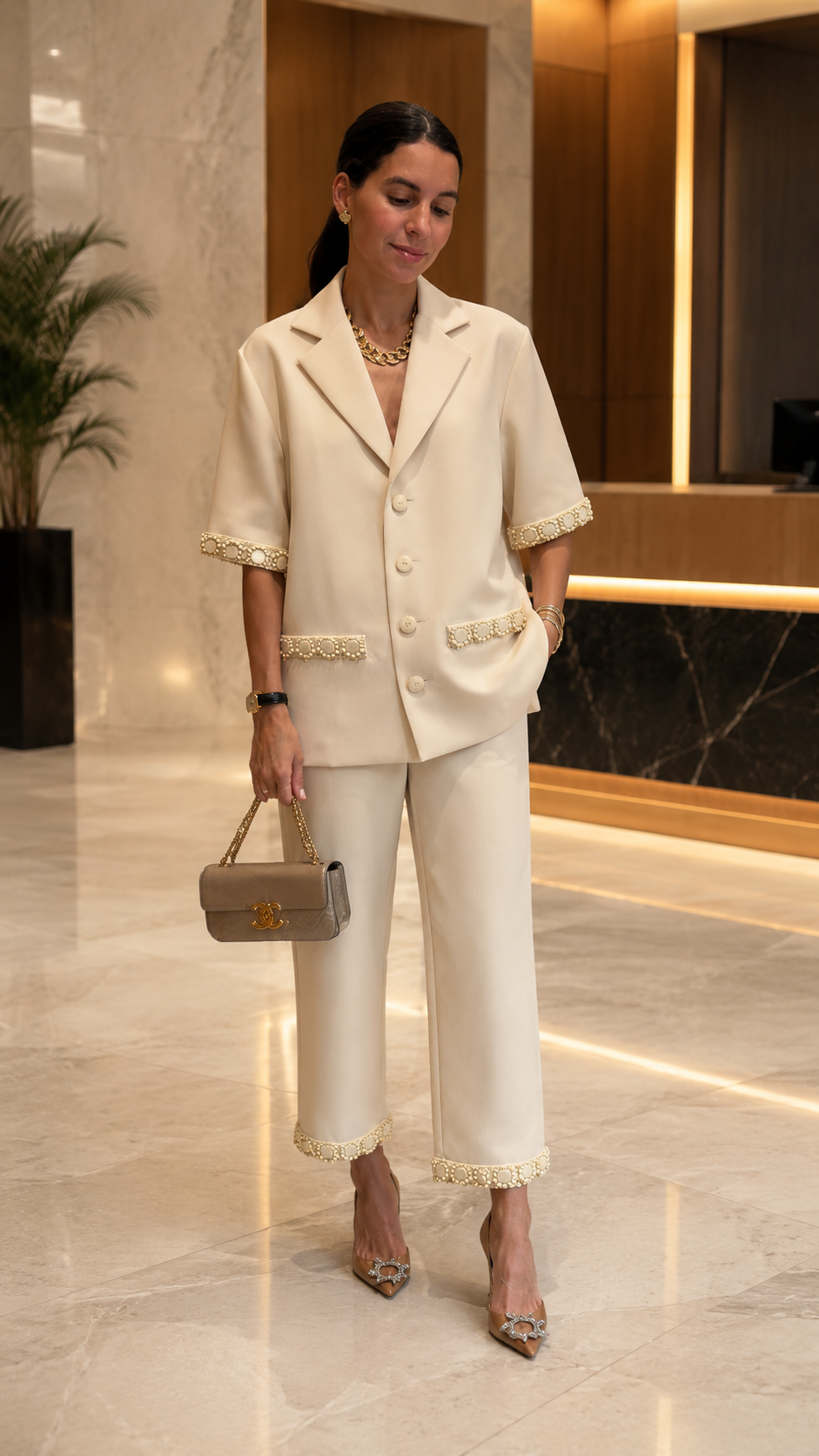 Monaco Luxe Tailored Two-Piece Set