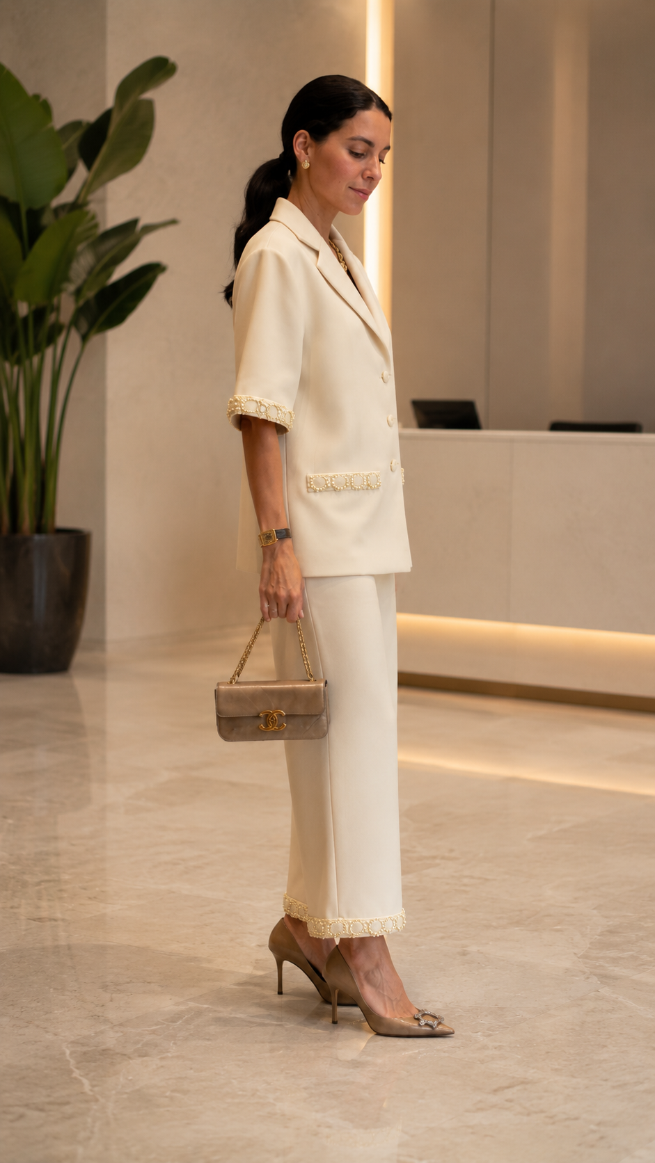 Monaco Luxe Tailored Two-Piece Set