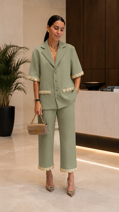 Monaco Luxe Tailored Two-Piece Set