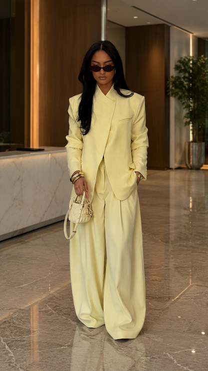 Limoncello Luxe Wide-Leg Suit Set