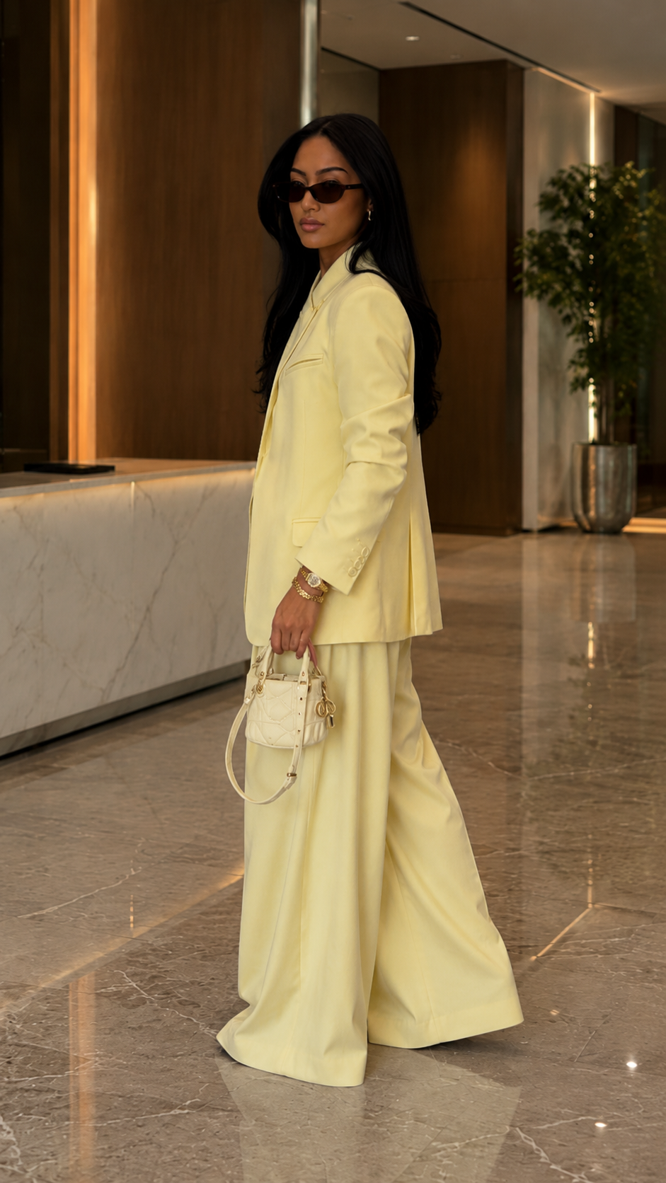 Limoncello Luxe Wide-Leg Suit Set