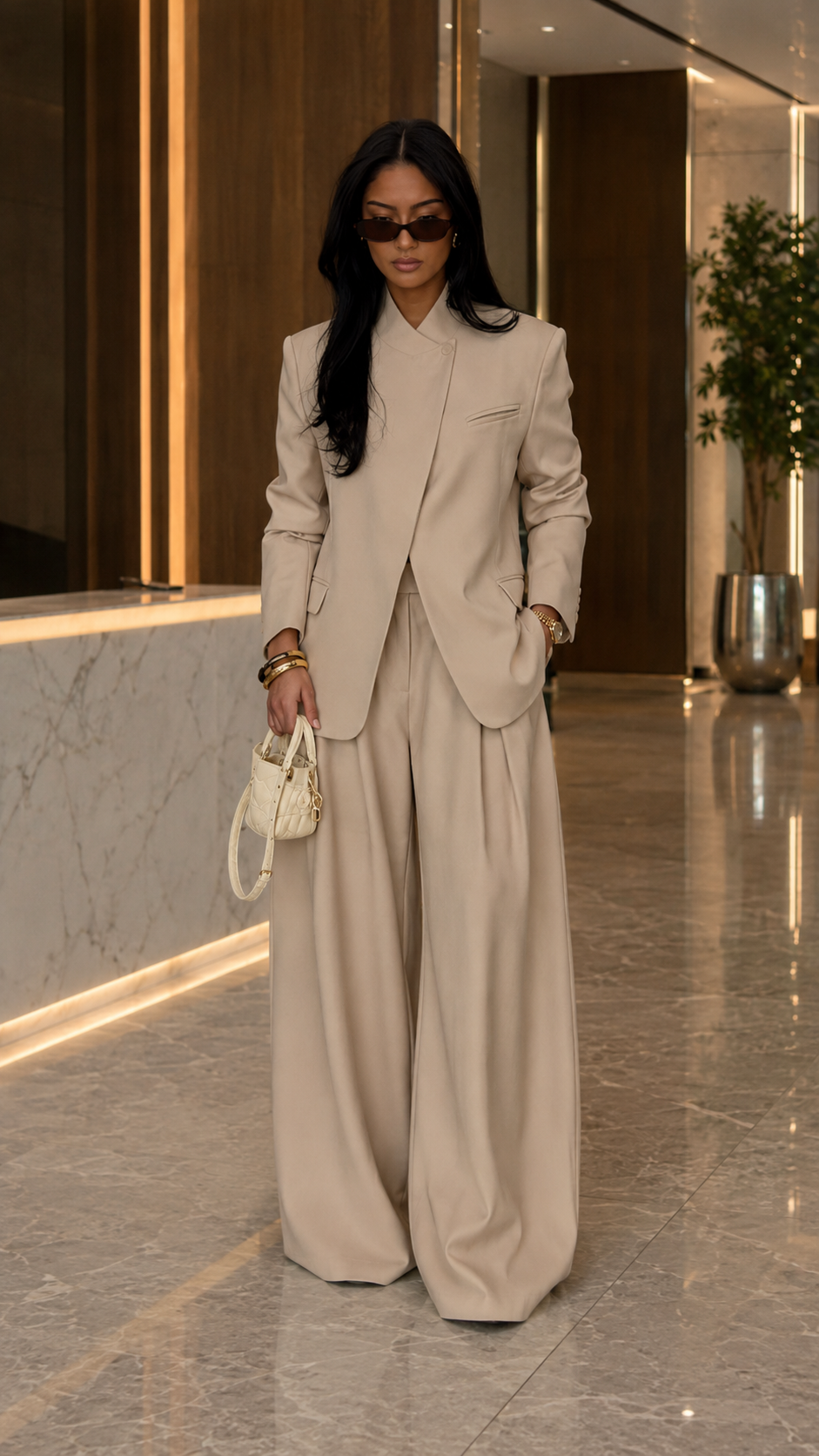 Limoncello Luxe Wide-Leg Suit Set