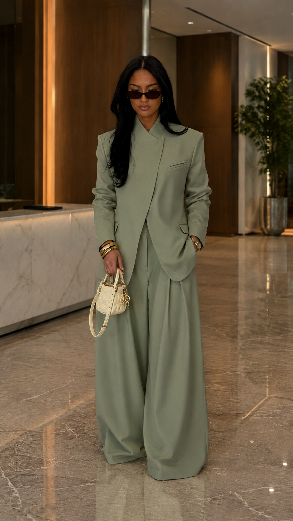 Limoncello Luxe Wide-Leg Suit Set