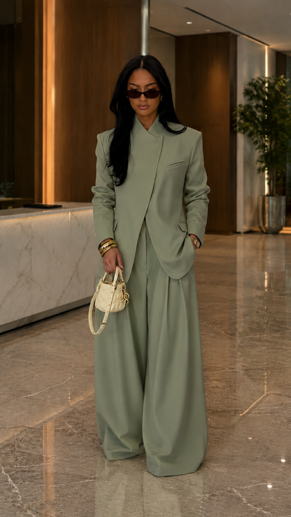 Limoncello Luxe Wide-Leg Suit Set
