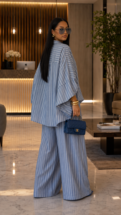 Azure Riviera Oversized Stripe Resort Set