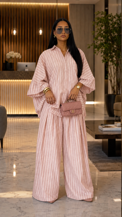 Azure Riviera Oversized Stripe Resort Set