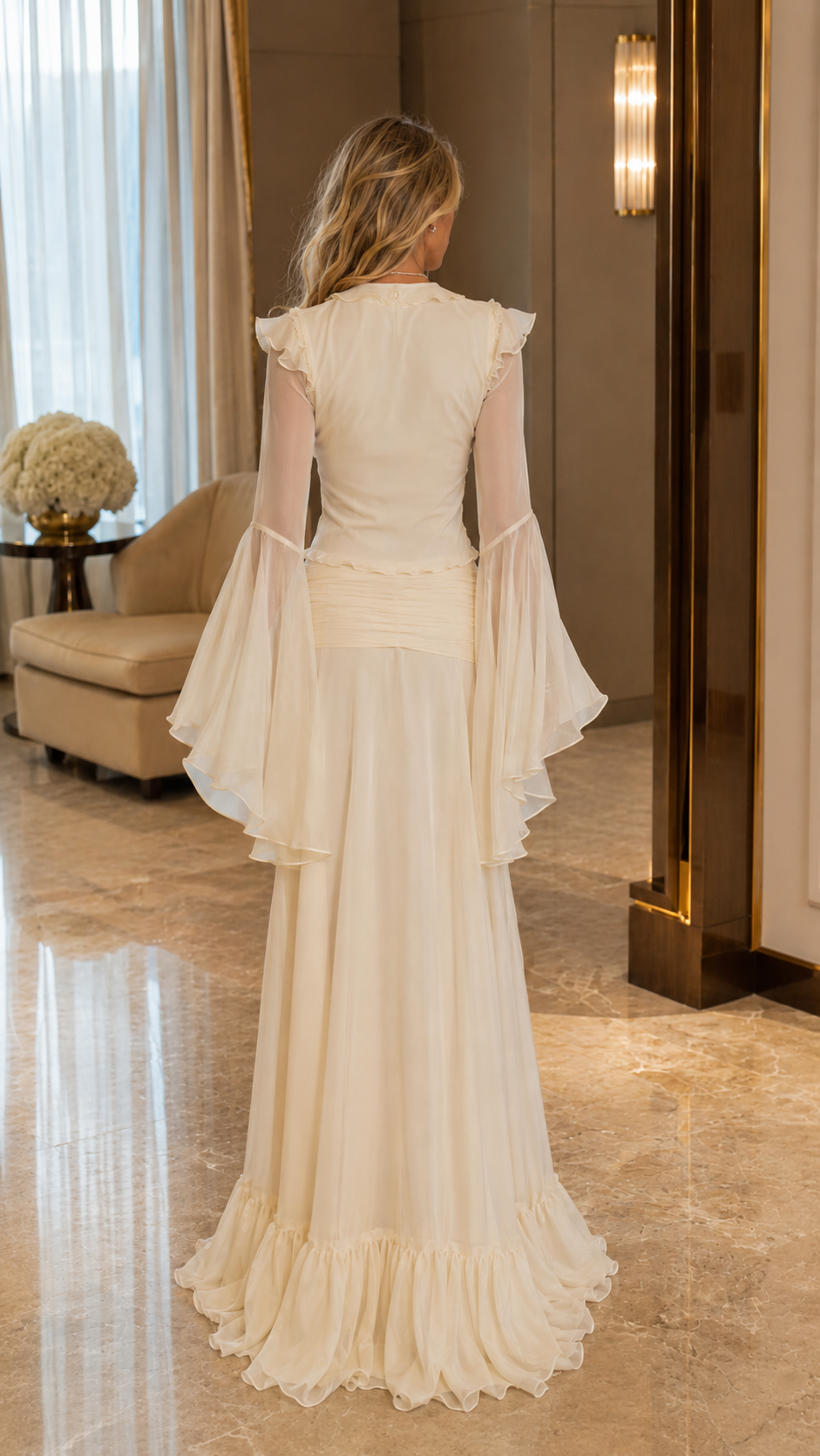 Isla Romance Chiffon Maxi Set