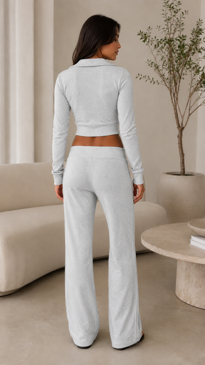 Luxe Lounge Zip-Up Athleisure Set