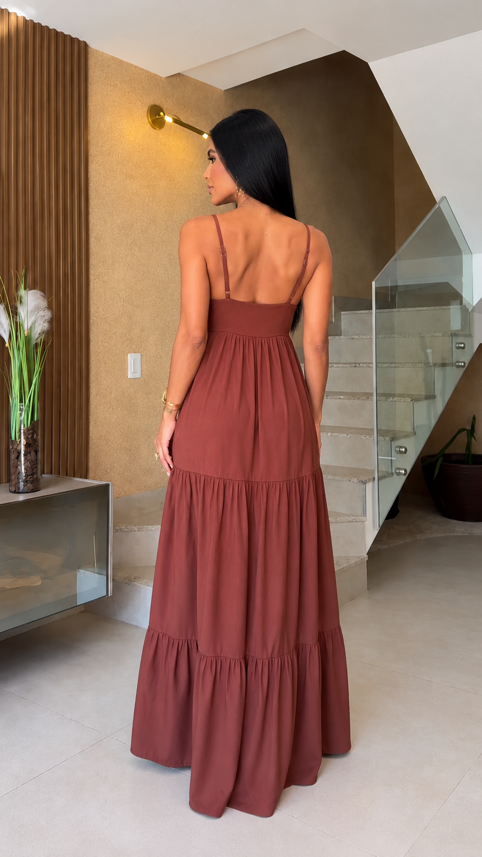 Sienna Sunset Tiered Maxi Dress