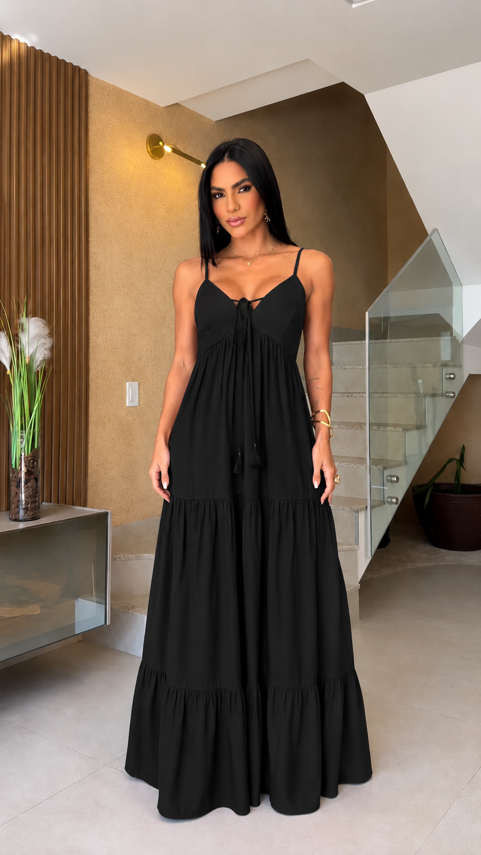 Sienna Sunset Tiered Maxi Dress