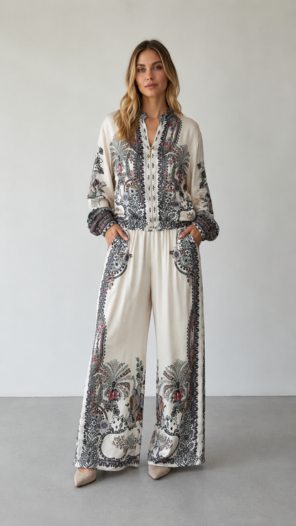 Savannah Paisley Lounge Set