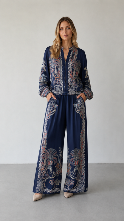 Savannah Paisley Lounge Set
