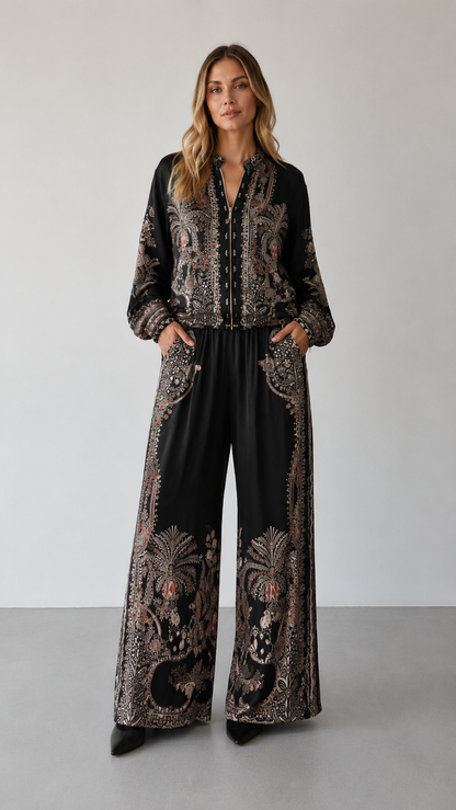 Savannah Paisley Lounge Set