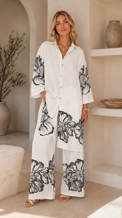 Bloom Escape Linen Blend Set