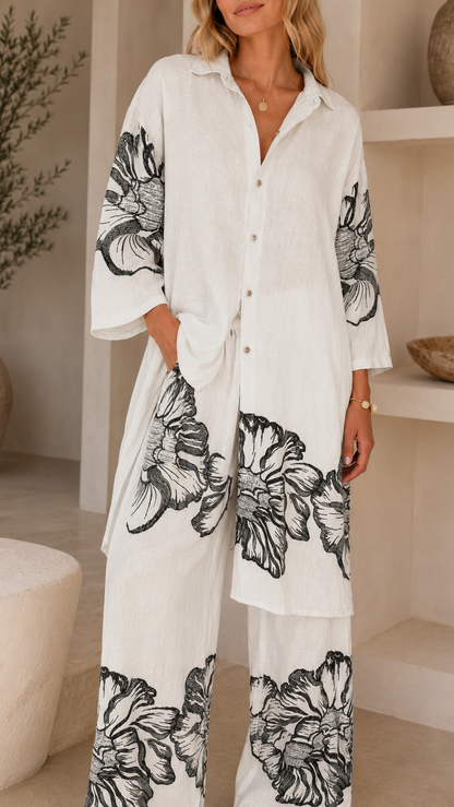 Bloom Escape Linen Blend Set