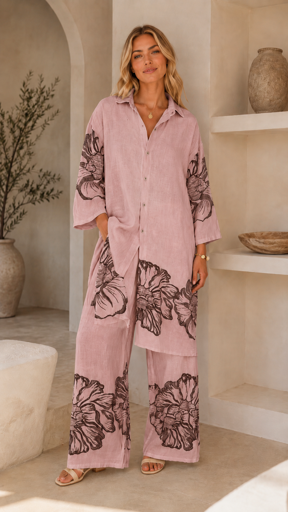 Bloom Escape Linen Blend Set