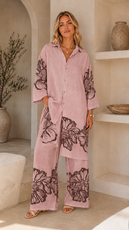 Bloom Escape Linen Blend Set