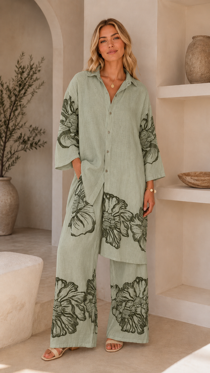 Bloom Escape Linen Blend Set