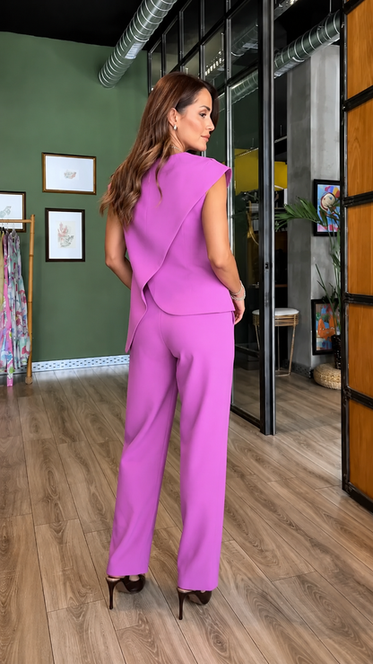 Vivienne Asymmetrical Statement Pants Set