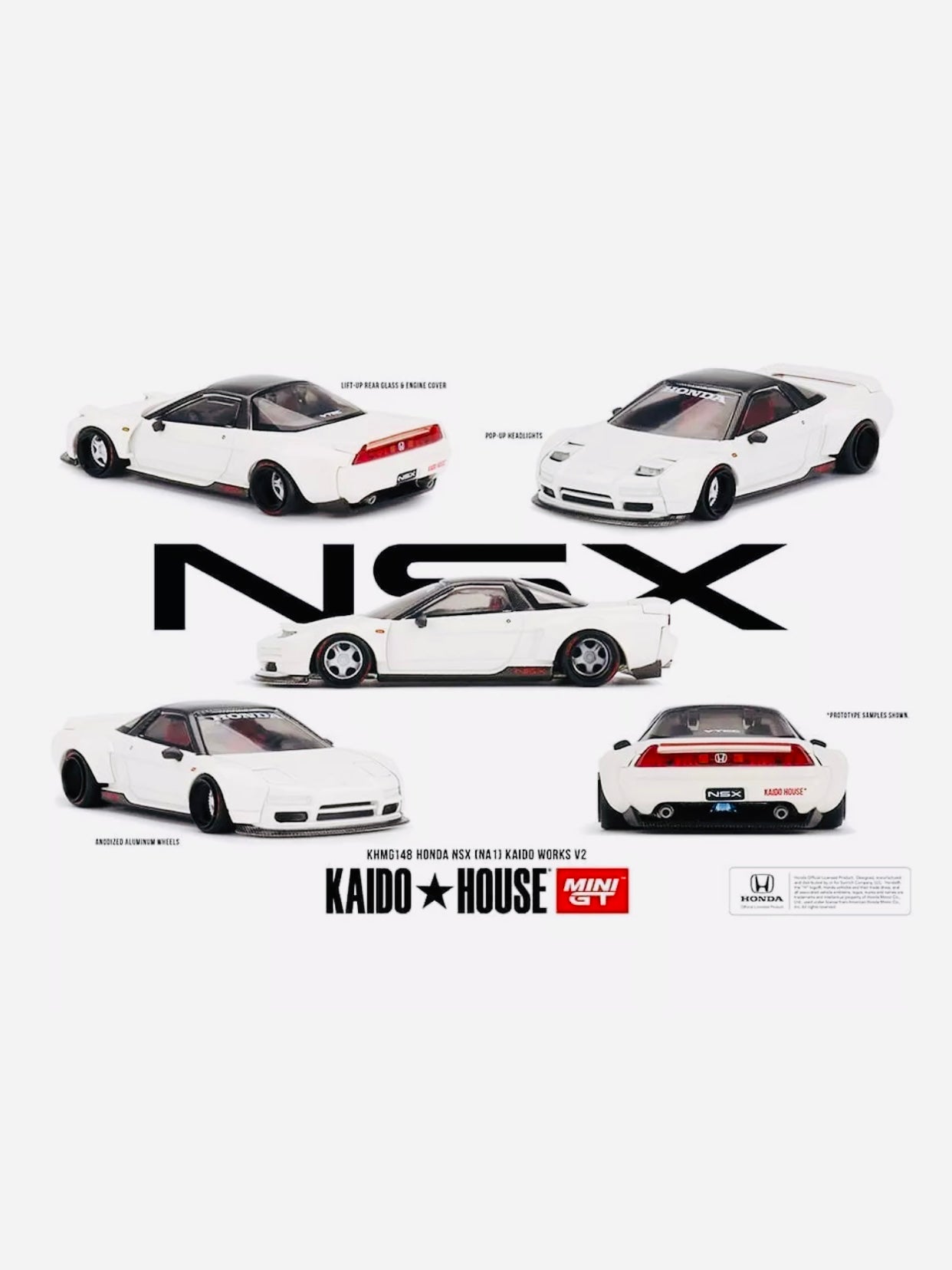 Mini GT x Kaido House Collab Factory Sealed Honda NSX (NA1) Kaido WORKS V2 #148