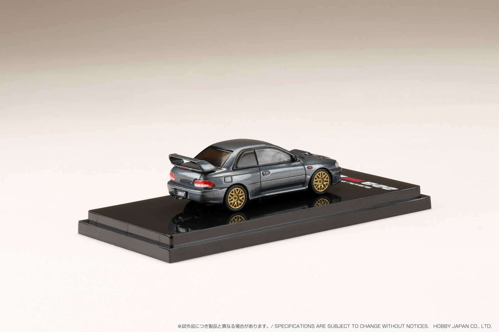 Hobby Japan 1:64 Subaru Impreza 22B STi Version (GC8鏀? with EJ Engine Display in Cool Gray Metallic