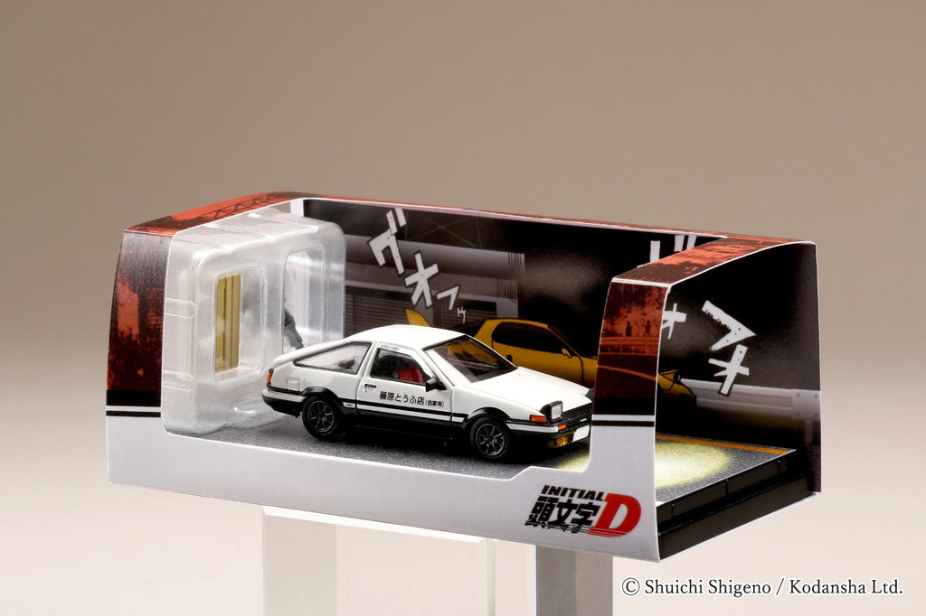 Hobby Japan 1:64 Toyota Sprinter Trueno GT APEX (AE86) 闋枃瀛桪 OPEN HEADLIGHTS / WITH 4A-GE DISPLAY MODEL