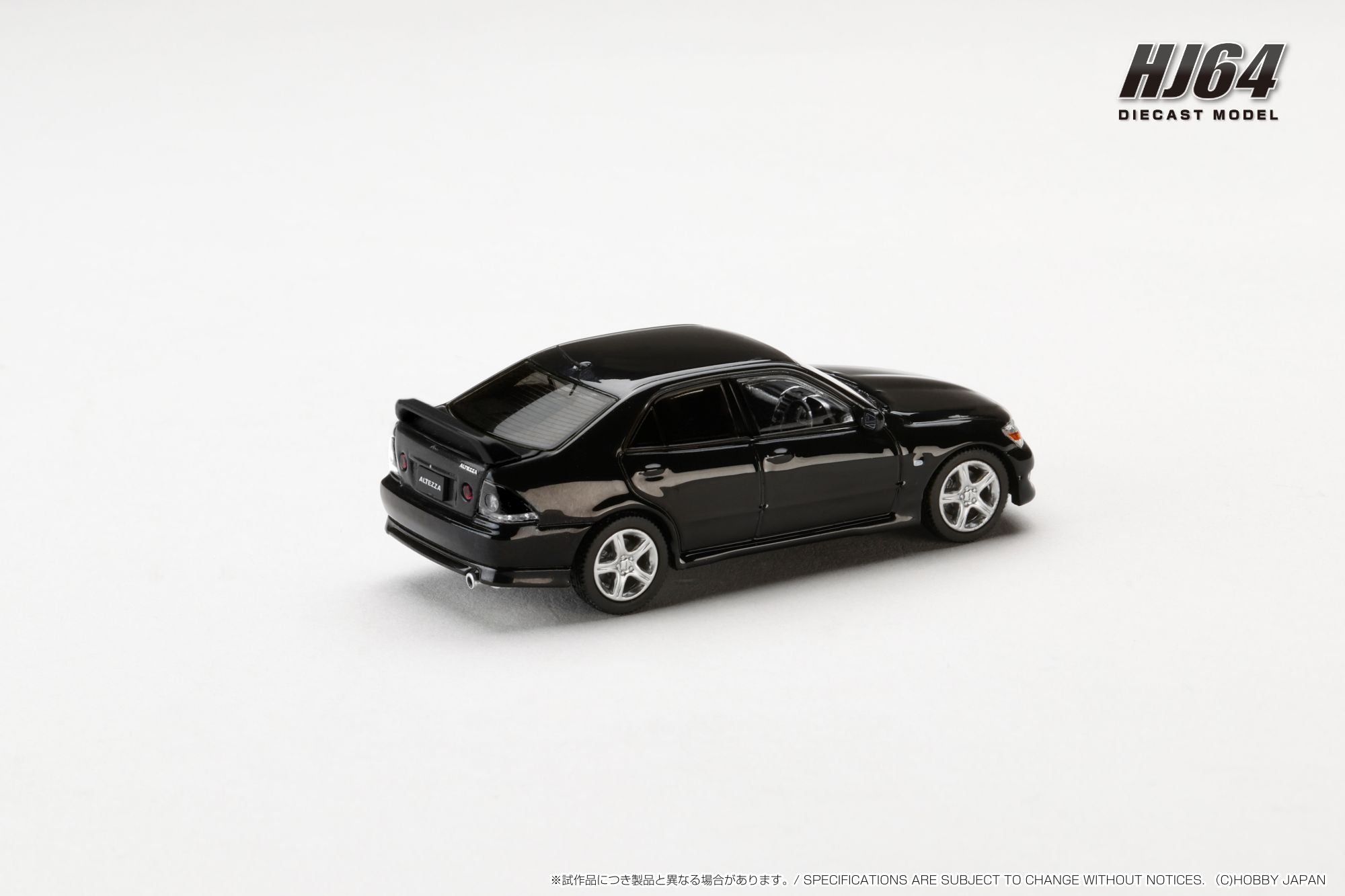 Hobby Japan 1:64 Toyota ALTEZZA RS200 (E10) 1998 Genuine Option Parts in Black