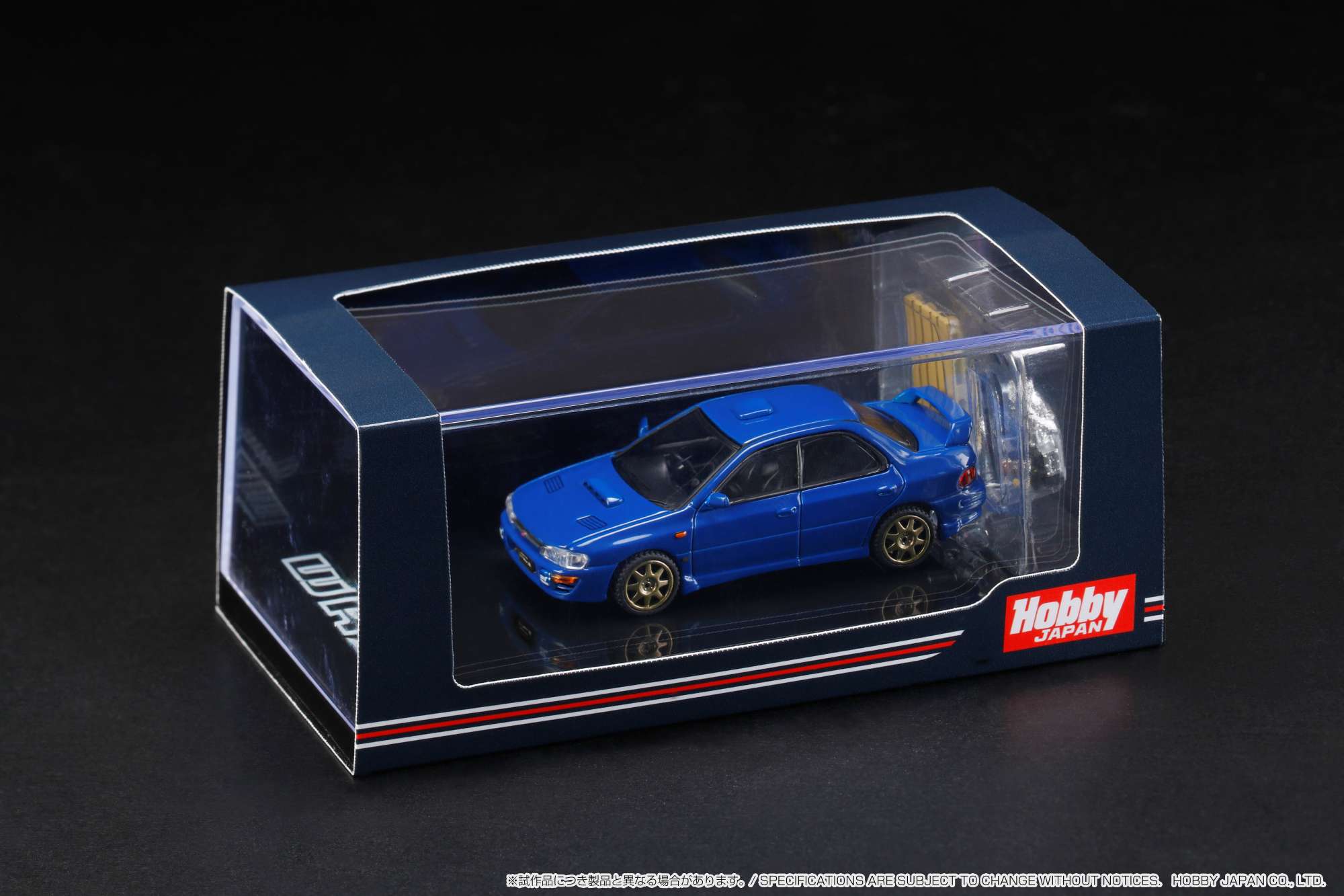 Hobby Japan 1:64 Subaru Impreza WRX (GC8) STi Version 鈪?Sports Blue with Engine Display Model
