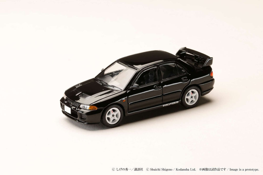 Hobby Japan 1:64 Mitsubishi Lancer RS Evolution III / INITIAL D Kyoichi Sudo VS Ryosuke Takahashi