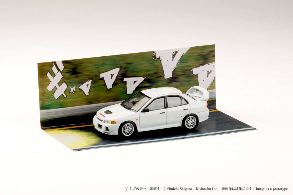 Hobby Japan 1:64 Mitsubishi Lancer RS Evolution III / INITIAL D Seiji Iwaki VS Takumi Fujiwara