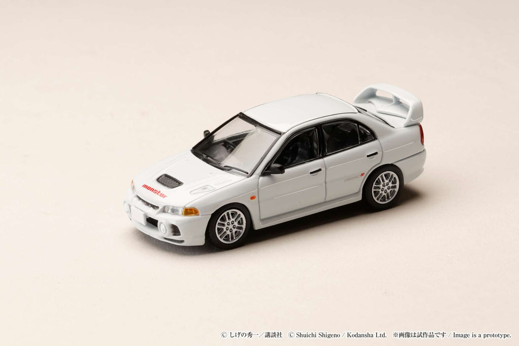 Hobby Japan 1:64 Mitsubishi Lancer RS Evolution III / INITIAL D Seiji Iwaki VS Takumi Fujiwara