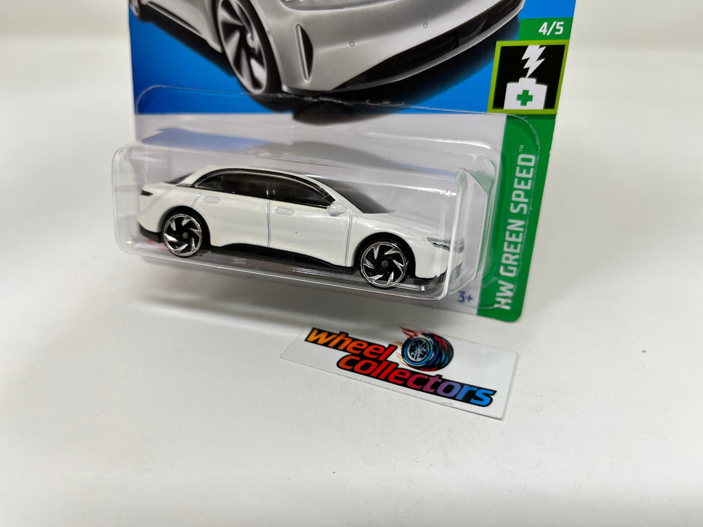 Lucid Air #147 * WHITE * 2022 Hot Wheels Case P