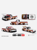 Mini GT x Kaido House Collab Factory Sealed Chevrolet Silverado Truck KAIDO Intimidator V1 White w/ Brown Two-tone #212