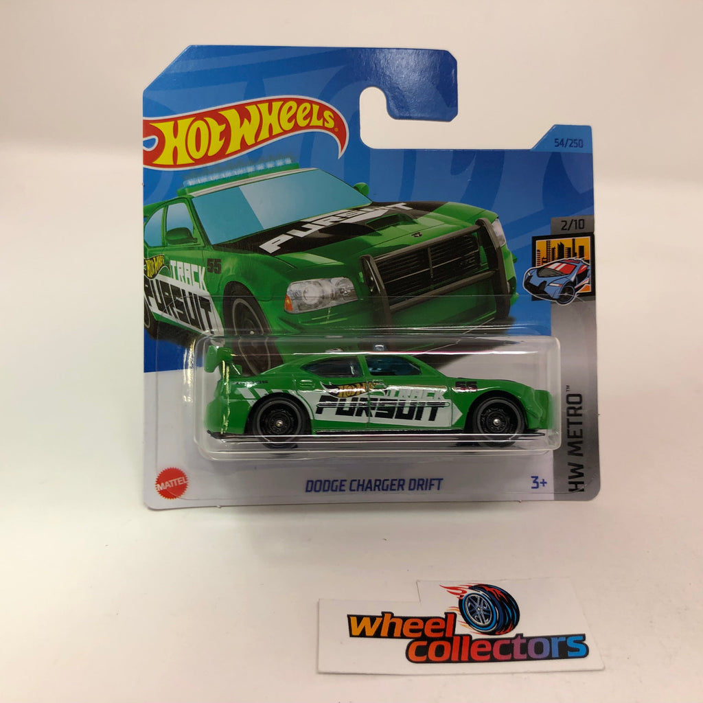 Dodge Charger Drift #54 * Green * 2023 Hot Wheels Case D Short Card