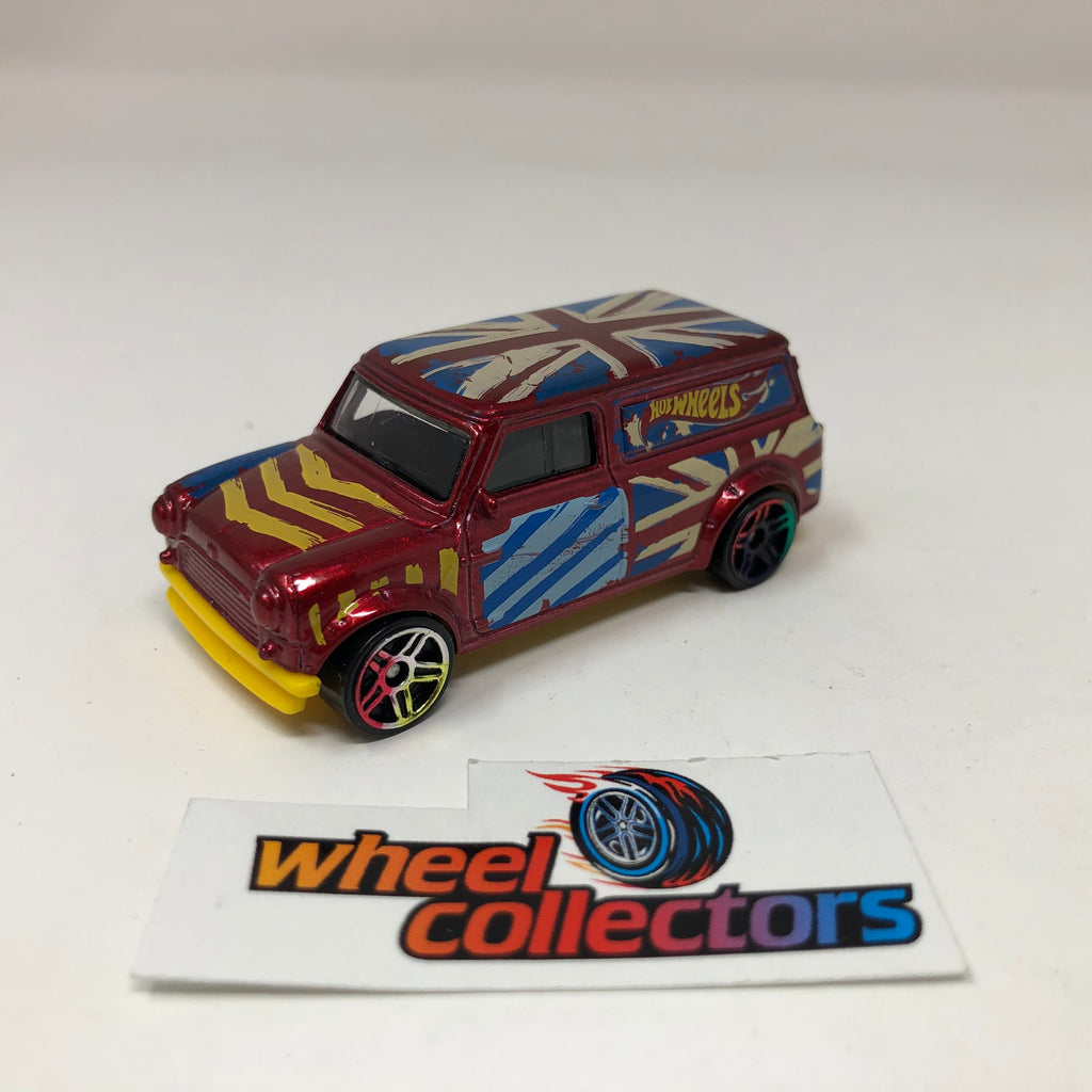 67 Austin Mini Van * Burgandy * Hot Wheels Loose 1:64 Scale