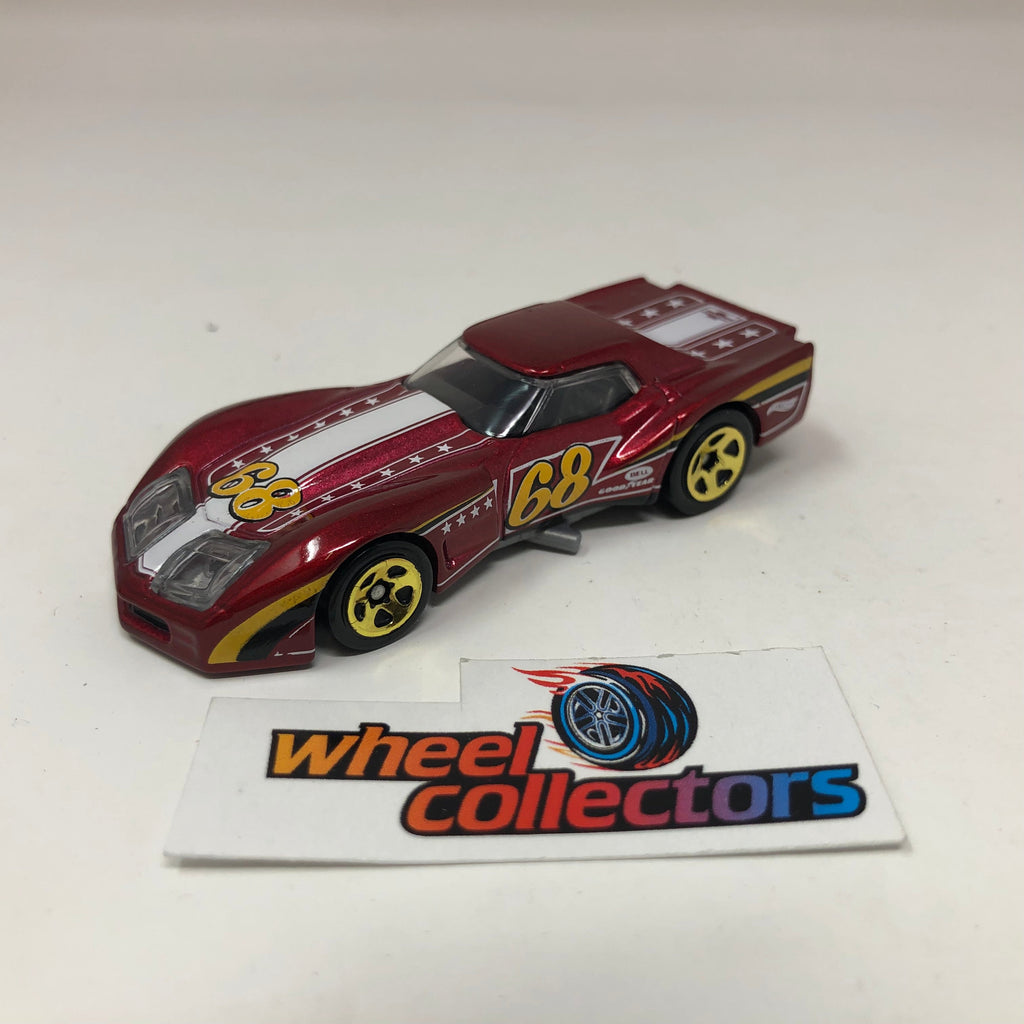 76 Greenwood Corvette * Red * Hot Wheels Loose 1:64 Scale