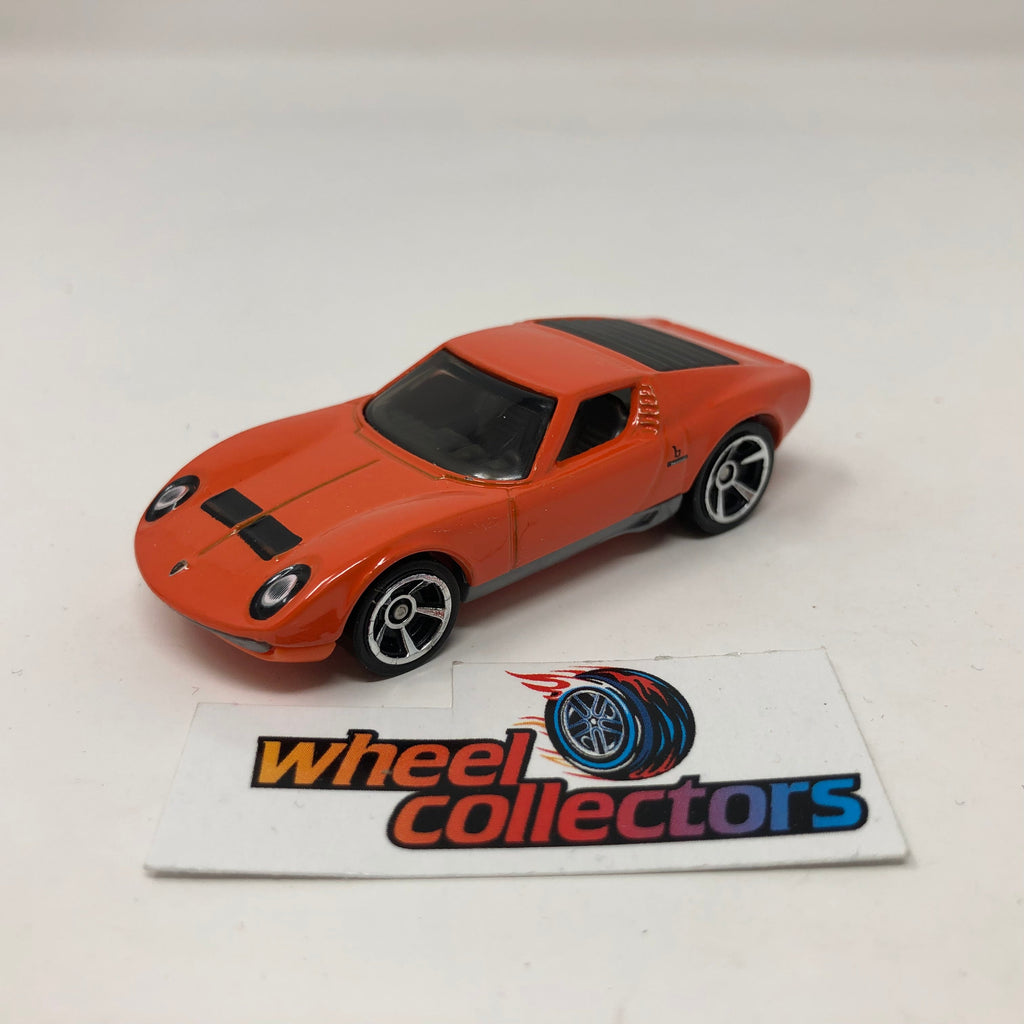 71 Lamborghini Miura SV * Orange * Hot Wheels Loose 1:64 Scale