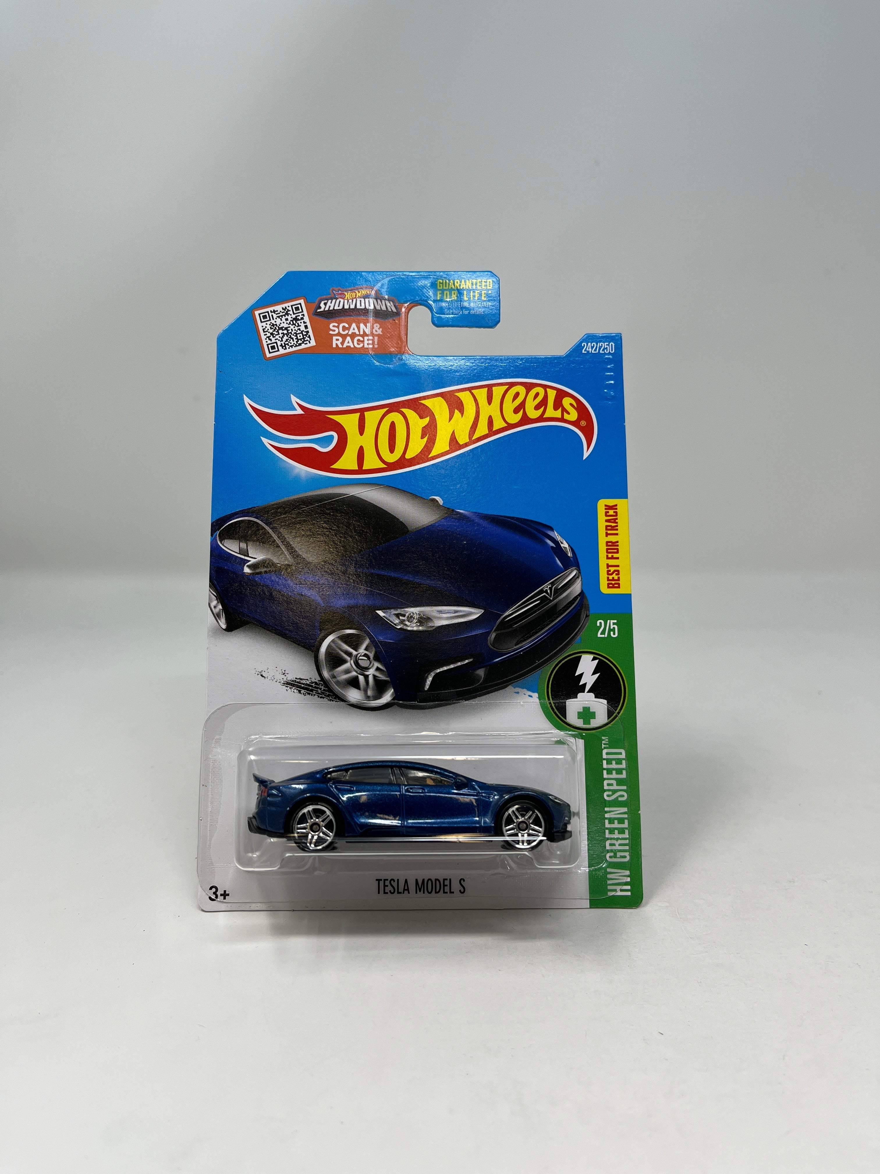 Tesla Models S #242 * 2016 Hot Wheels * BLUE