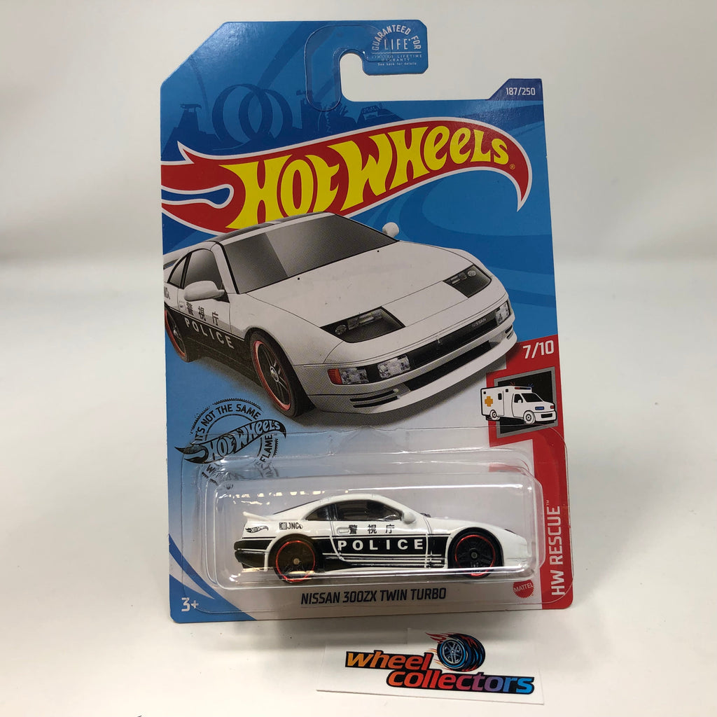 Nissan 300ZX Twin Turbo #187 Police * White * 2020 Hot Wheels