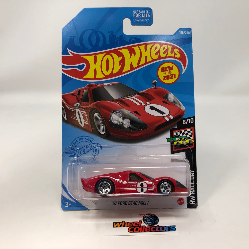 67 Ford GT40 Mk.IV #106 * RED * 2021 Hot Wheels