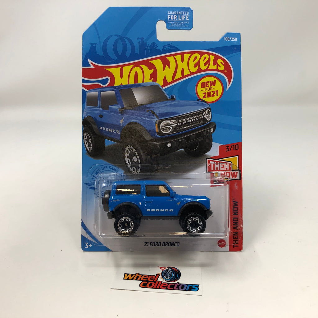 21 Ford Bronco #100 * BLUE * 2021 Hot Wheels