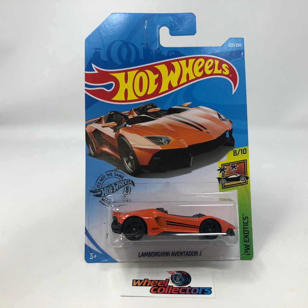 Lamborghini Aventador J #223 * Orange * 2019 Hot Wheels