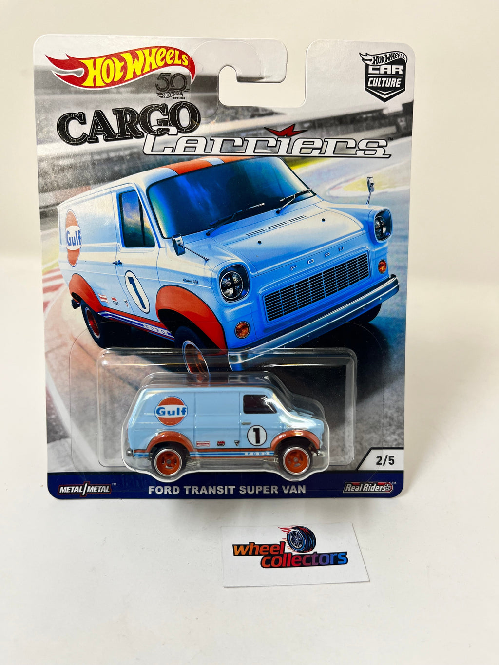 Ford Transit Super Van Gulf * Hot Wheels Car Culture Cargo Carriers