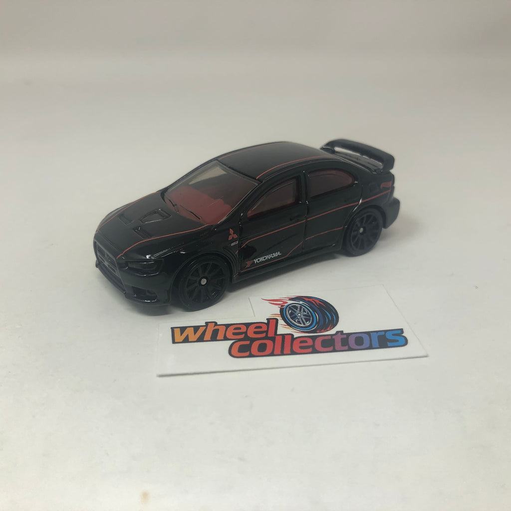 2008 Lancer Evolution * Black * Hot Wheels Loose 1:64 Scale