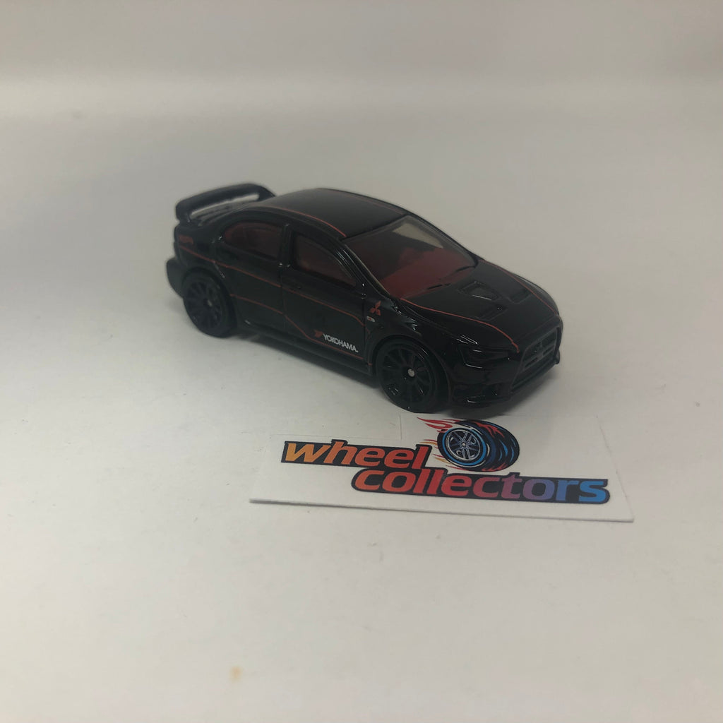 2008 Lancer Evolution * Black * Hot Wheels Loose 1:64 Scale
