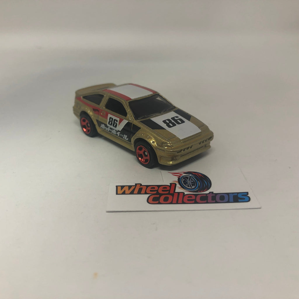 Toyota AE-86 Corolla * Gold * Hot Wheels Loose 1:64 Scale